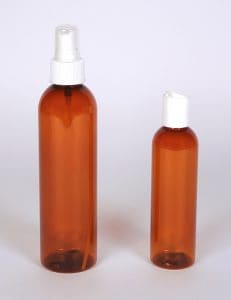 8 oz Amber Bullet Bottle