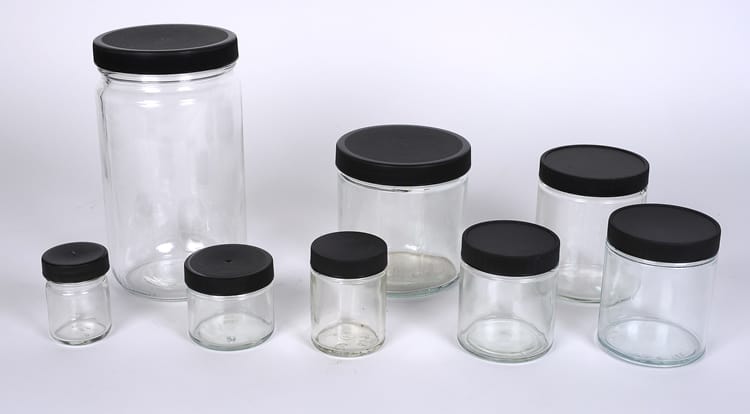 Wholesale Glass Jars Porter Bottle Company In Stock Michigan   All Flint Glass Straight Side Jars 1 