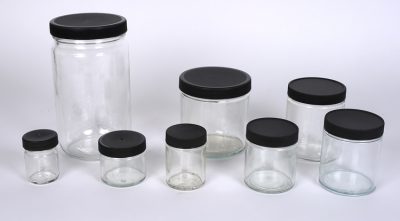 Glass Straight Sided Jars