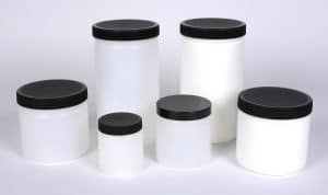 HDPE Plastic Jars with Lids