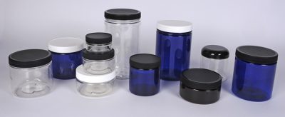 PET Plastic Straight Sided Jars