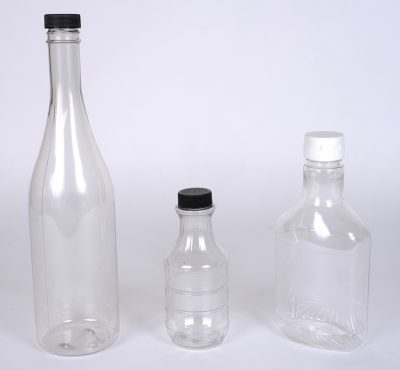 PET Plastic Water and Juice Bottles