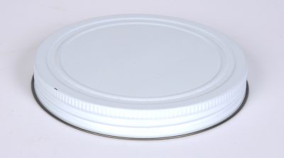 100 mm White Gold Metal Cap w/ Pulp-Poly Liner
