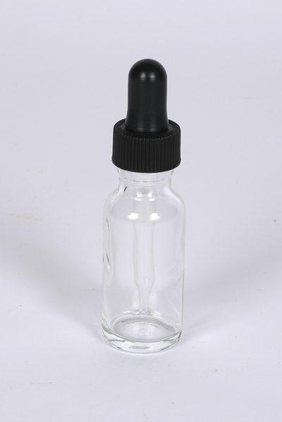 1/2 oz Flint Glass Boston Round Bottle
