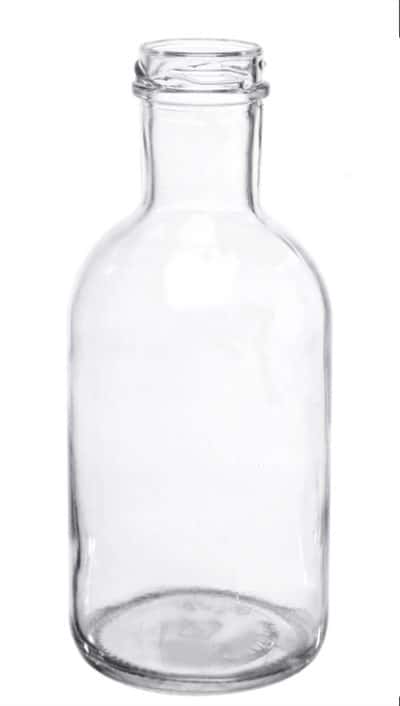 16 oz. Clear Glass Stout Bottle w/ 38-405 Finish