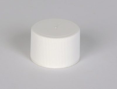 24-410 White Plastic Cap