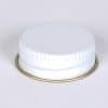 38 mm White Gold Metal Cap w/ Pulp-Poly Liner