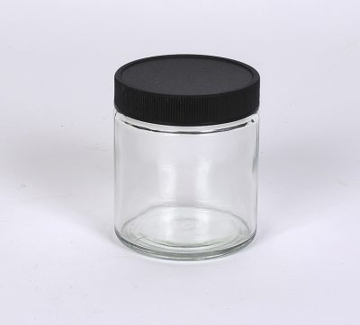 4 oz Glass Straight Sided Jar - Flint - w/ 58-405