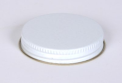 53 mm White Gold Metal Cap w/ Pulp-Poly Liner