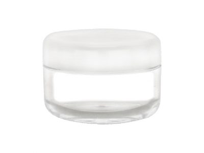 6 mL Plastic Ointment Jar with White Cap