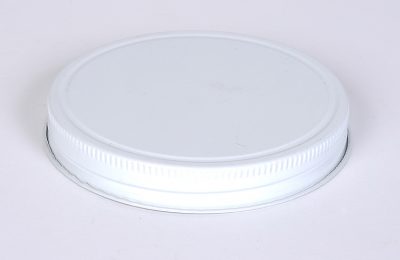 70 mm White Vacuum Caps w/ Plastisol Liner
