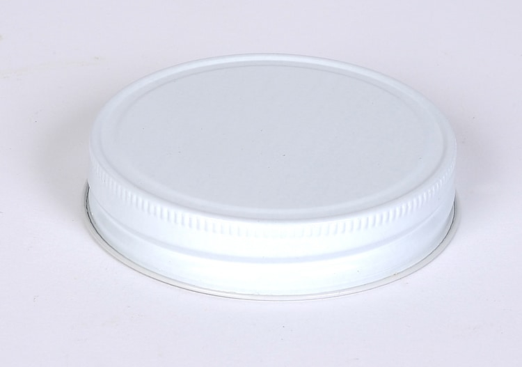 70-450 White Metal Cap with Pulp-Poly Liner