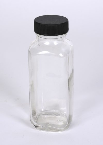 8 Oz Flint Glass French Square Bottle W 43 405 Finish