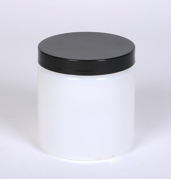8 oz NATURAL HDPE Plastic Jar Straight Side w/ 70-400...