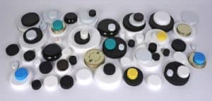 Caps for 250cc Natural HDPE Plastic Packer Round w/ 45-400 Finish