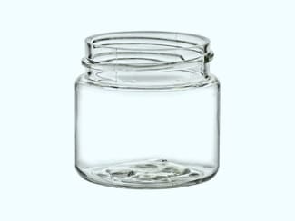 1 oz. Clear Plastic Straight Side Jar