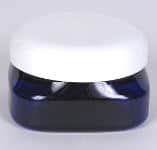 Wholesale Bottles 4 oz Cobalt Blue PET Firenze Jar w/ 70-400 Finish