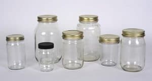 16 oz Flint Glass Mason Jars 70/450 (Bulk), Caps NOT Included