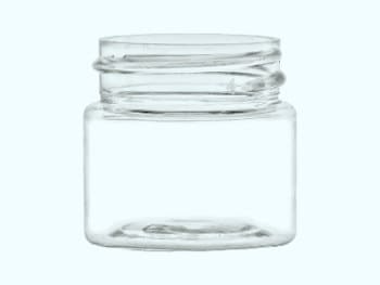 1/2 oz. Clear PET Plastic Straight Side Jar
