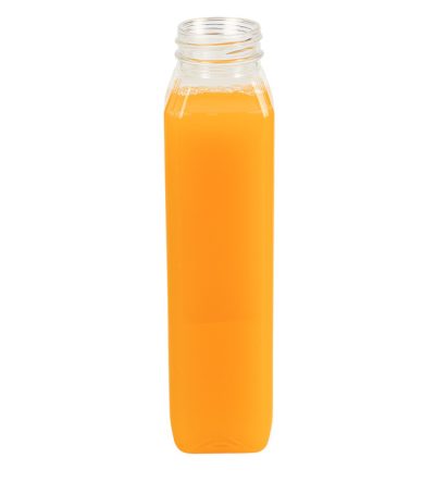 12 oz Clear PET Square Beverage Bottle