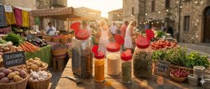 PET plastic spice jars and spice containers for seasonings, herbs, and dry goods